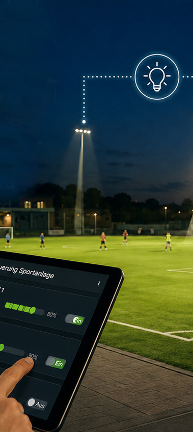 Sportlichtberatung Schweiz - Gute Sportbeleuchtung entsteht dort, wo Technik, Raum und Verantwortung zusammen gedacht werden.